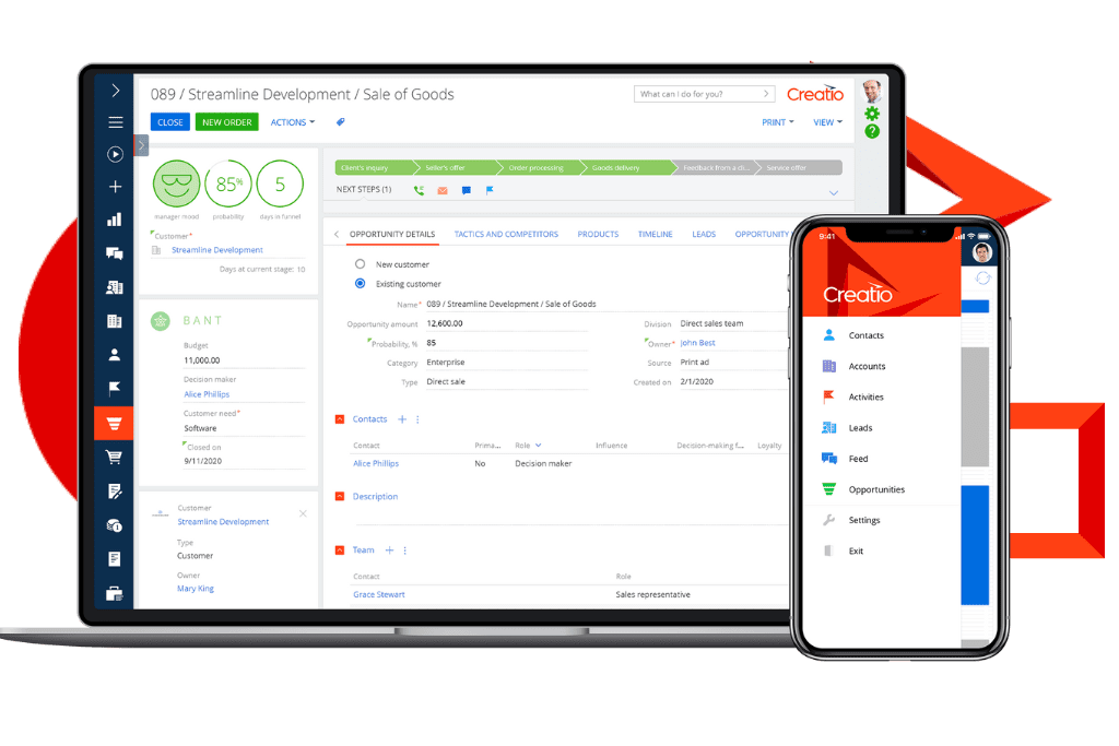 Sales Management Creatio