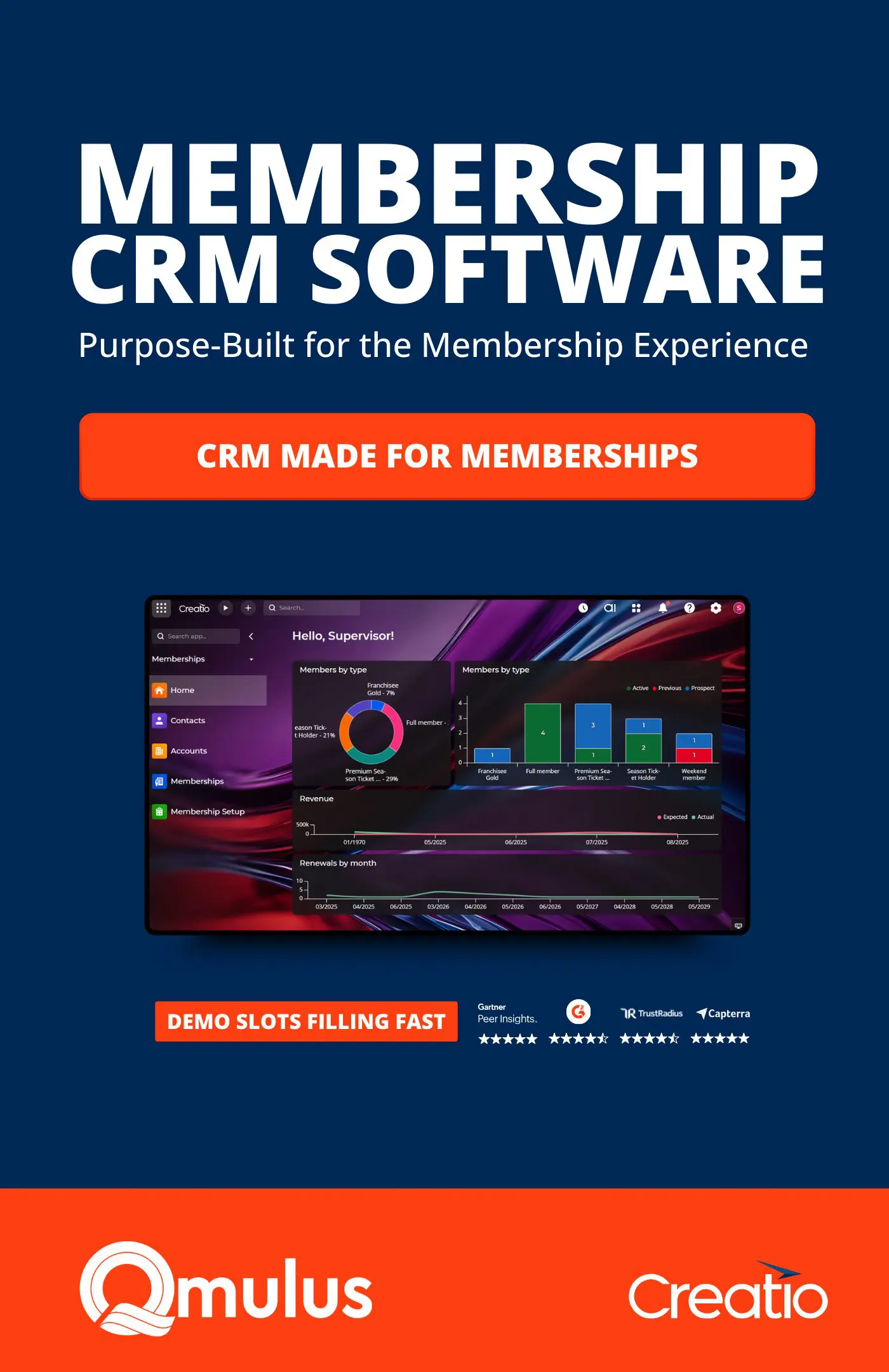 Creatio Membership Management Software Book a Demo Now